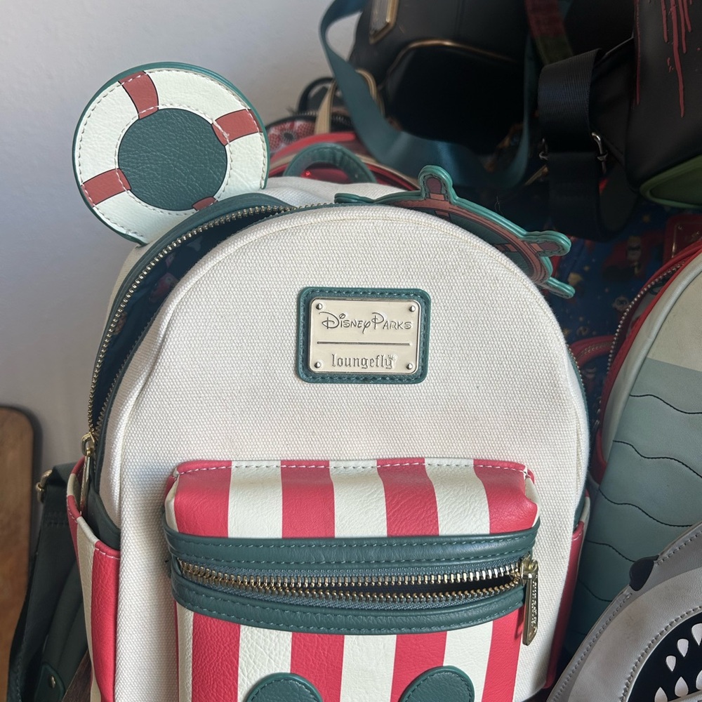 Disney Nautical Striped Kids Backpack Jungle Cruise